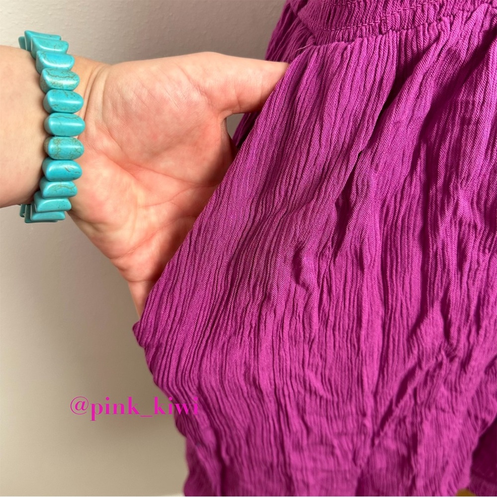 Wild Fable Sleeveless Woven Smocked Romper - Picture 6 of 13